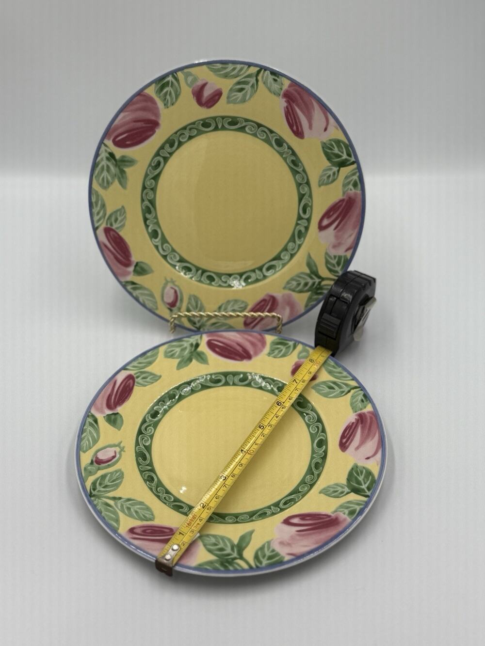 Villeroy & Boch Switch Summerhouse A Rose Salad Plates Germany Set of 2